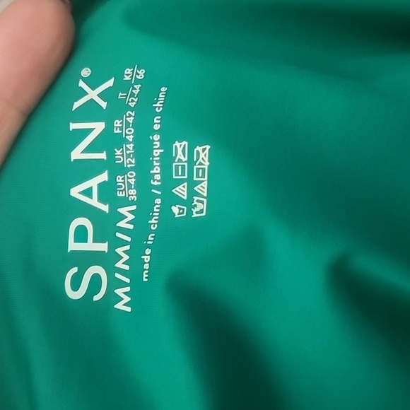 SPANX High Waisted Mystic Green Swim Brief Bikini Bottoms - Picture 5 of 6